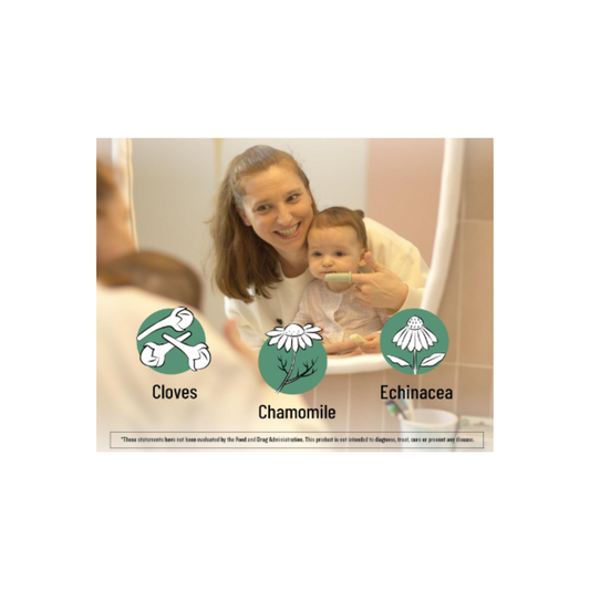 Gotas orgánicas para la Dentición