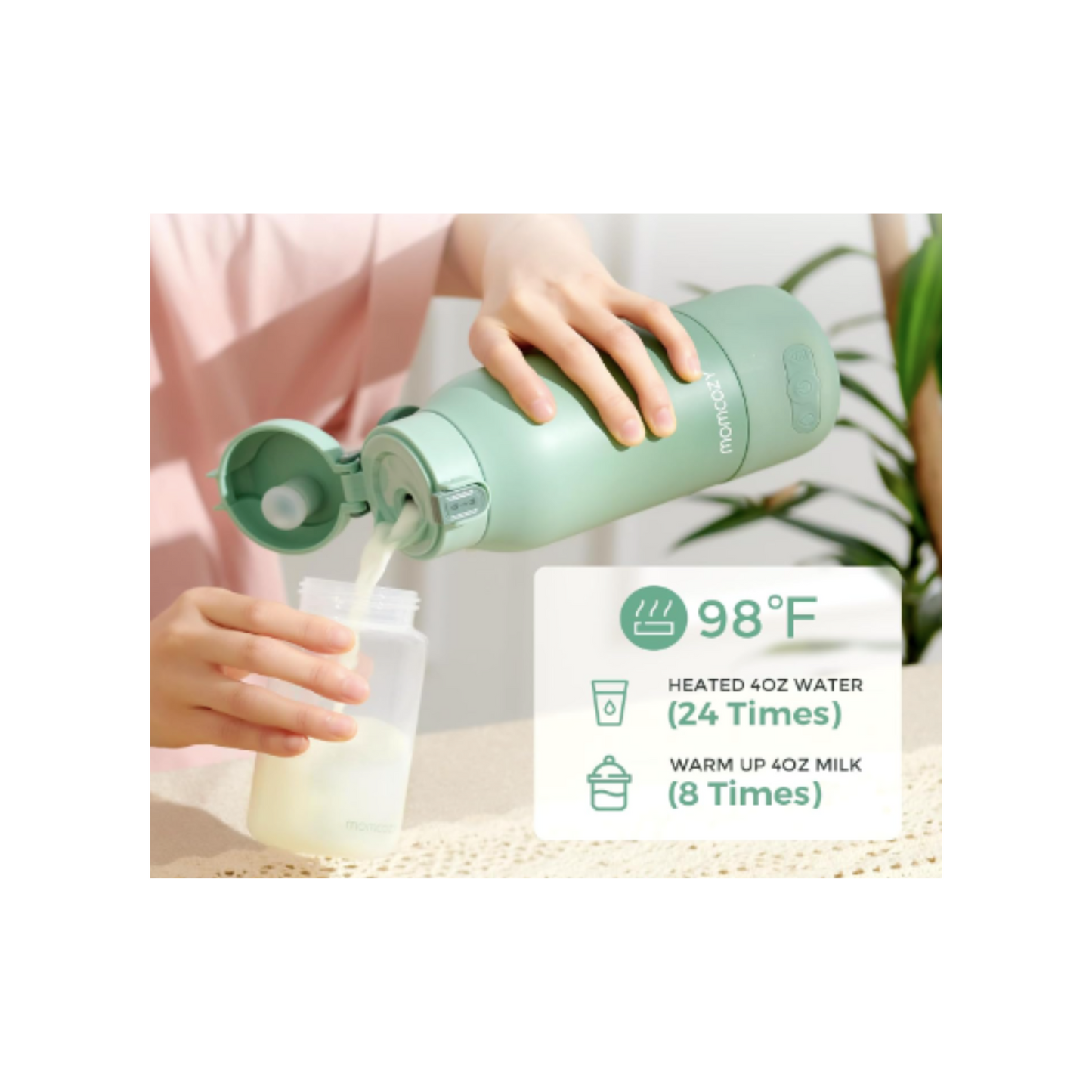 Momcozy Calentador de leche portátil para viajes