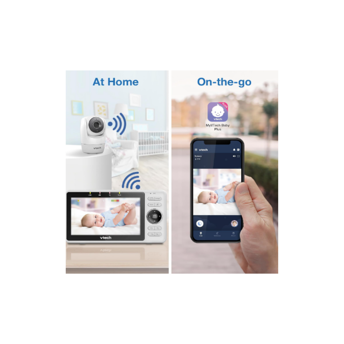 VTech Monitor de bebé WiFi inteligente
