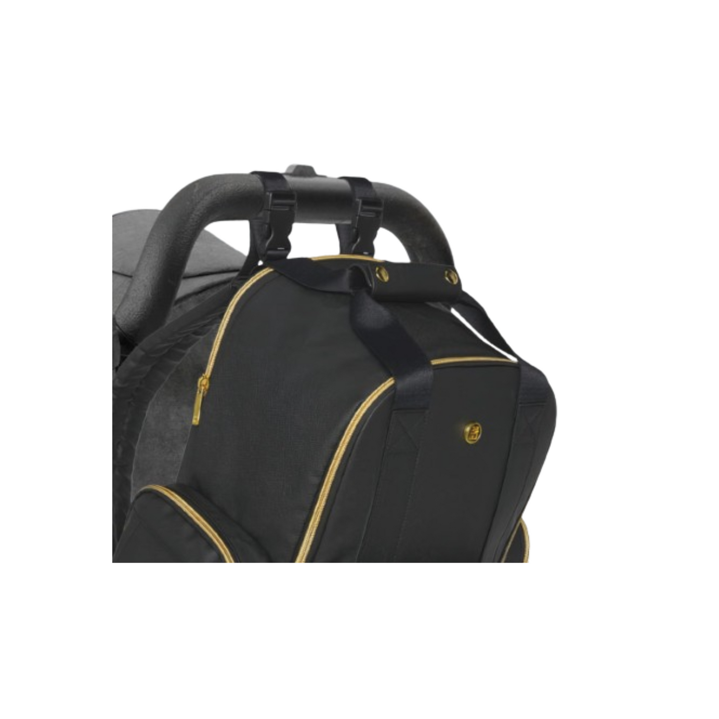 Mochila para Pañales, Cuero Negro