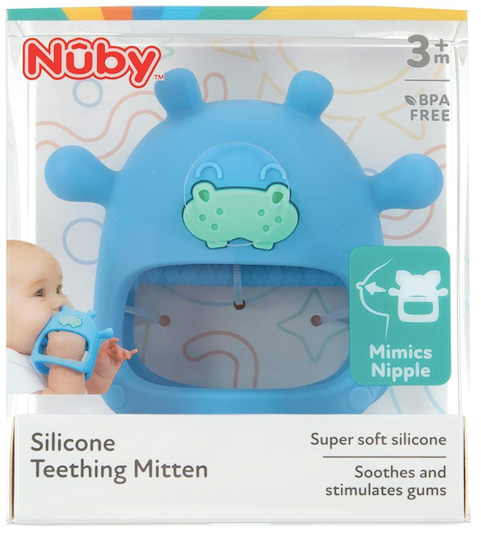 Mordedor de silicona Nuby Azul