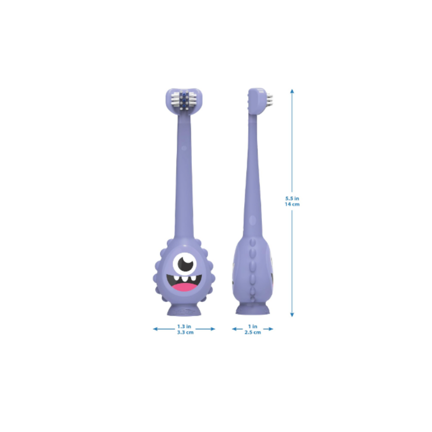Dr. Brown's Cepillo de Dientes de tres caras para Niños