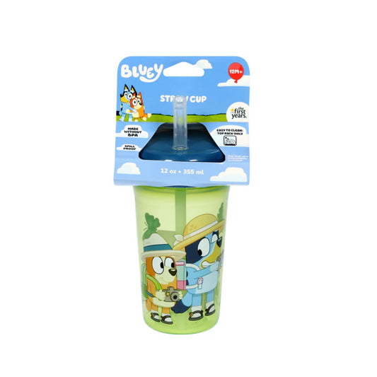 Vaso con cañita Bluey