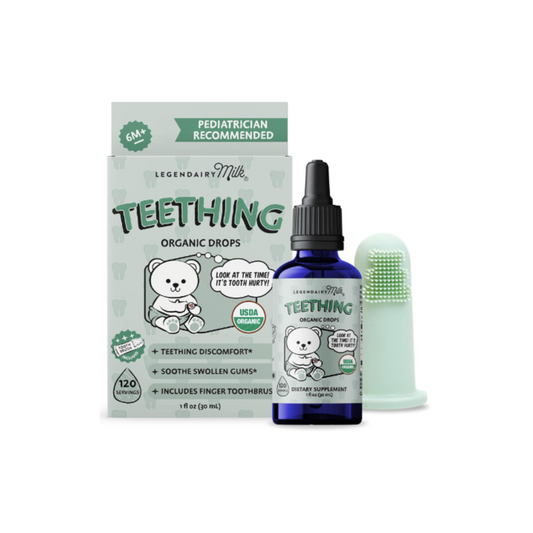 Gotas orgánicas para la Dentición