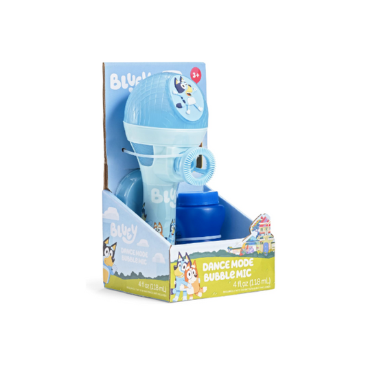 BLUEY Máquina de burbujas y micrófono de juguete con modo de Baile