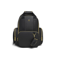 Mochila para Pañales, Cuero Negro