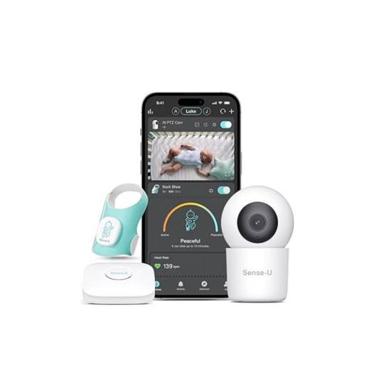 Baby Monitor Plus 2.5K Cámara Seguimiento de frecuencia cardíaca y movimiento