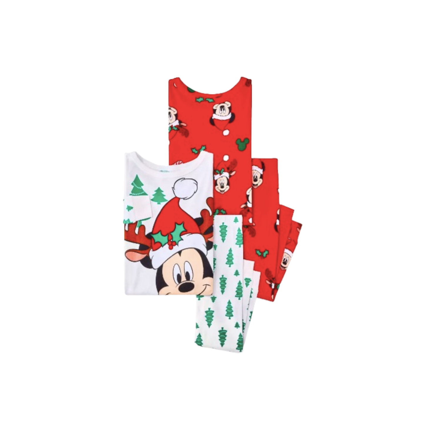 Conjunto 4 Piezas Mickey Navidad