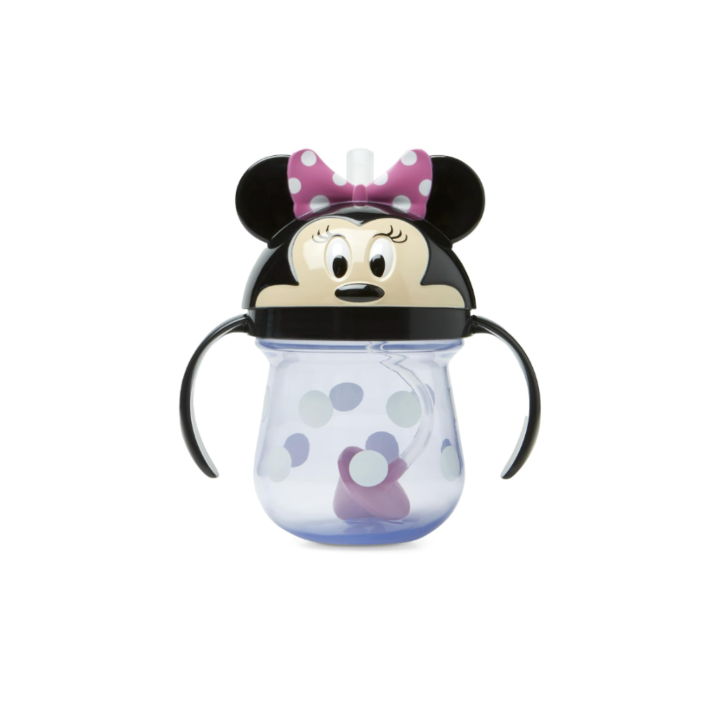 Vaso con cañita de Minnie Mouse