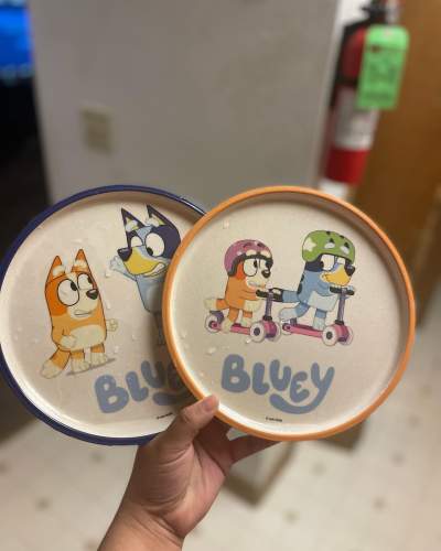 Set de platos de Bamboo Bluey