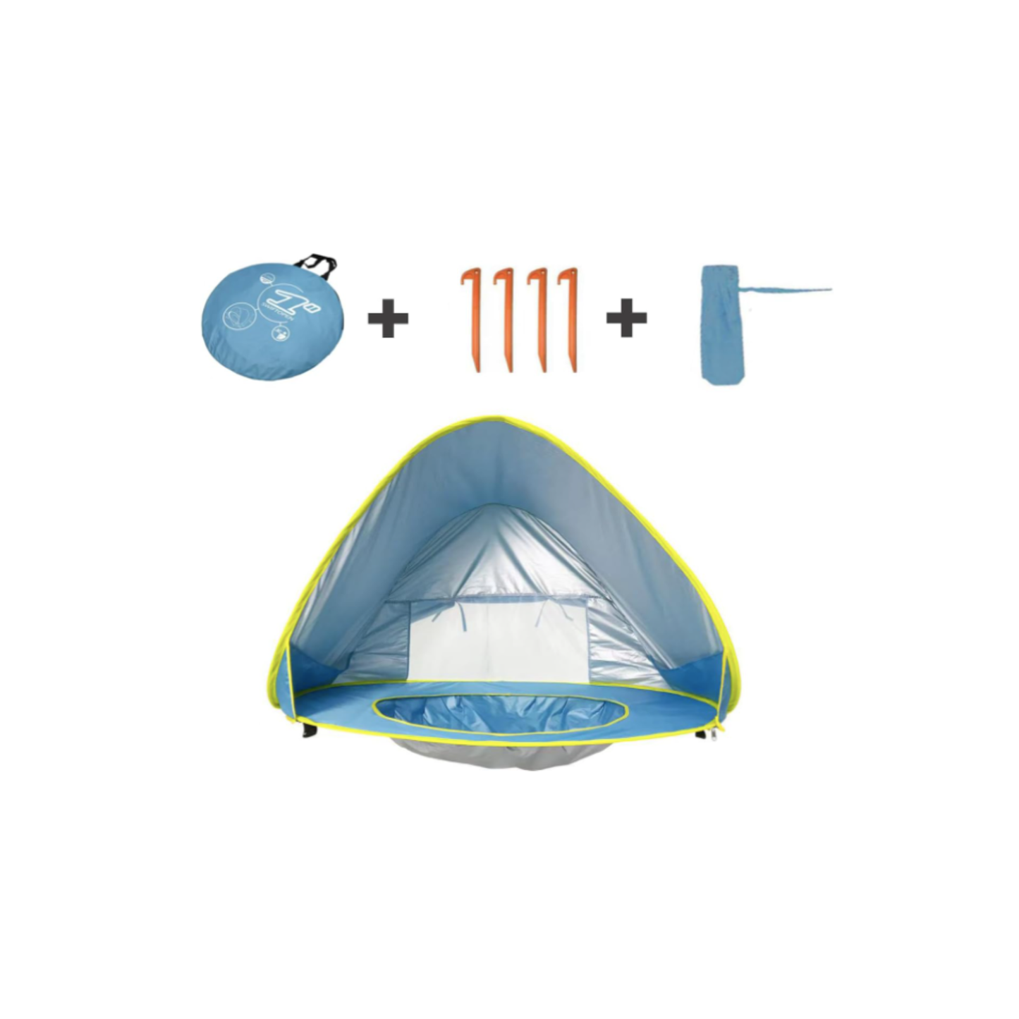 Tienda de Playa con Piscina para Bebés