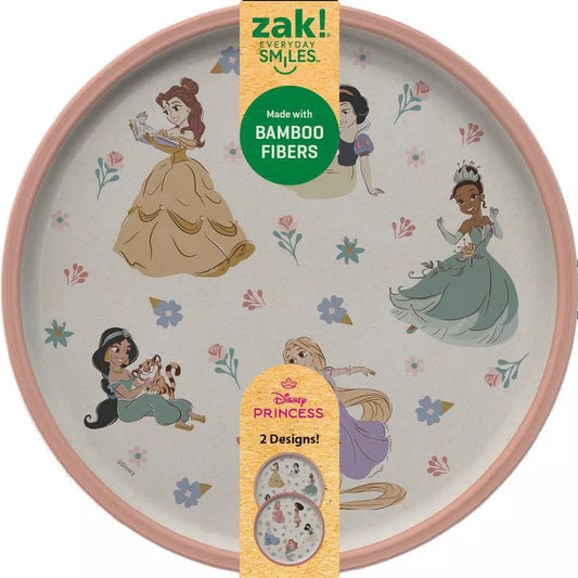 Set de 2 platos bambú Princesas Disney